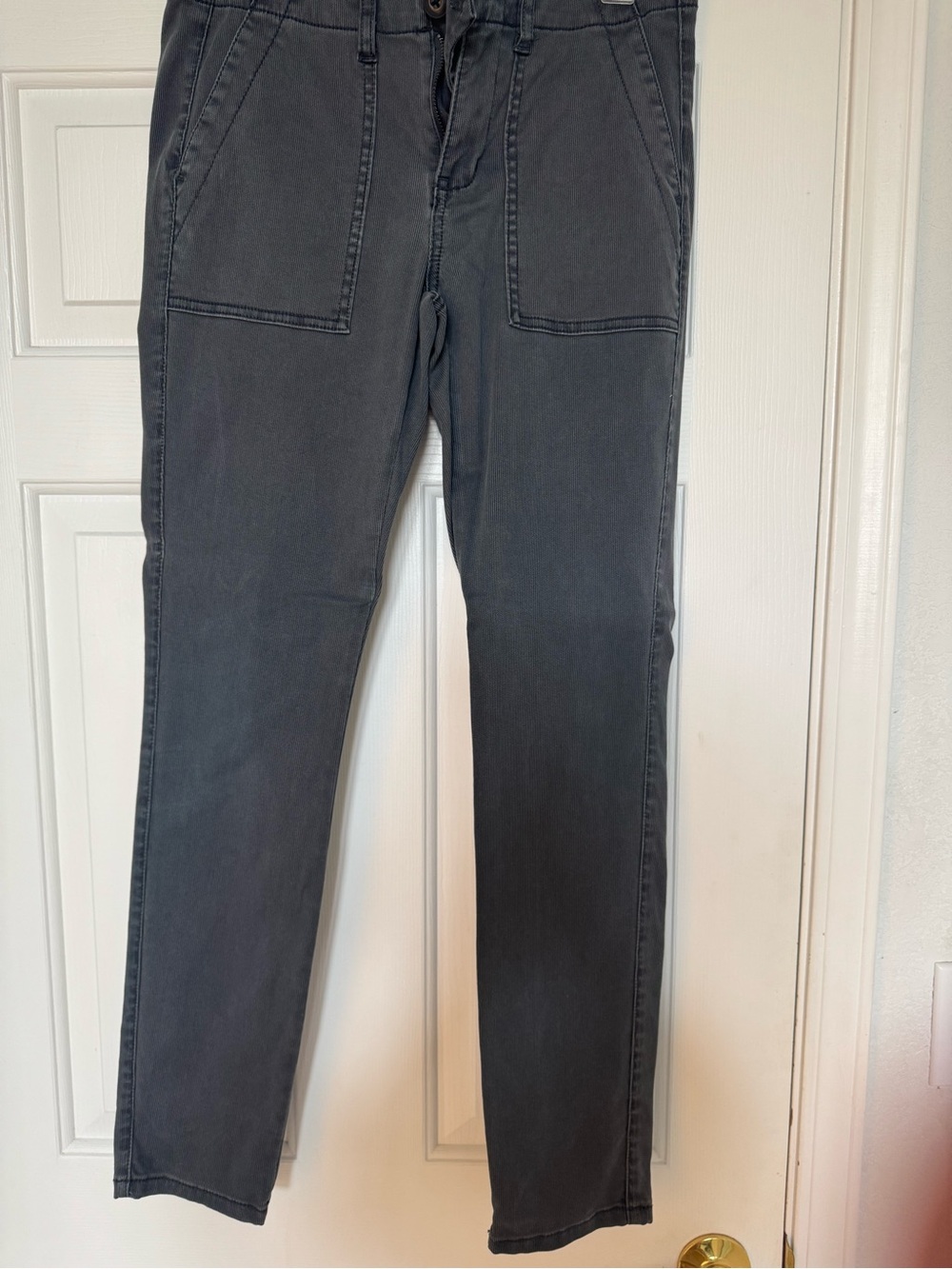 CAbi Straight-Leg Jeans in Charcoal